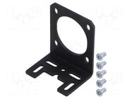 Bracket; black; bracket,mounting screws; aluminum; 1pcs; NEMA 14 POLOLU