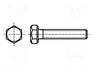Screw; M8x30; 1.25; Head: hexagonal; A2 stainless steel; DIN 933 KRAFTBERG