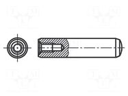 Cylindrical stud; steel; BN 1970; Ø: 10mm; L: 70mm; DIN 7979 BOSSARD