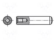 Cylindrical stud; steel; BN 1970; Ø: 8mm; L: 70mm; DIN 7979 BOSSARD