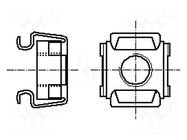 Nut; cage; M10; A2 stainless steel; BN 3307 BOSSARD