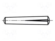 Cone stud; steel; BN 883; Ø: 2mm; L: 16mm; DIN 1472; ISO 8745 BOSSARD