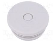 Stopper; elastomer thermoplastic TPE; light grey; 1.5÷4.5mm 