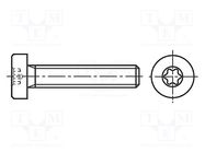 Screw; M4x8; 0.7; Head: cheese head; Torx®; TX20; ISO 14580 BOSSARD