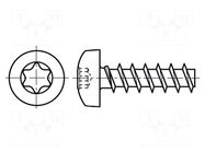 Screw; 4x12; Head: cheese head; Torx®; TX20; A2 stainless steel BOSSARD