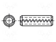 Springy stud; A2 stainless steel; BN 686; Ø: 2.5mm; L: 8mm BOSSARD