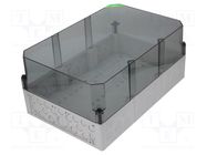 Enclosure: junction box; X: 300mm; Y: 450mm; Z: 209mm; polycarbonate SPELSBERG