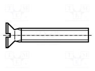 Screw; M1.6x8; 0.35; Head: countersunk; slotted; 0,4mm; DIN 963A BOSSARD