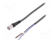 Cable: for sensors/automation; M8; PIN: 4; straight; 2m; plug PANASONIC