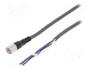 Cable: for sensors/automation; M8; PIN: 4; straight; 5m; plug PANASONIC