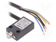 Limit switch; plunger; NO + NC; 10A; lead 2m; IP67; Mat: metal; 20mm PIZZATO ELETTRICA