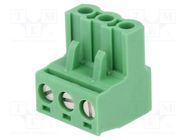 Pluggable terminal block; 5.08mm; ways: 3; straight; plug; female PHOENIX CONTACT