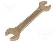 Wrench; spanner; 12mm,14mm; Overall len: 130mm; aluminum bronze BAHCO