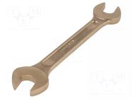 Wrench; spanner; 14mm,16mm; Overall len: 143mm; aluminum bronze BAHCO