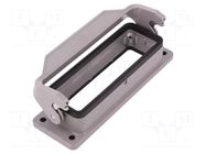 Enclosure for connectors: HDC; size 24B; Han® B; IP65; with latch HARTING