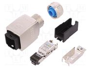 Connector: RJ45; plug; PIN: 4; Cat: 5; shielded; Layout: 8p4c 