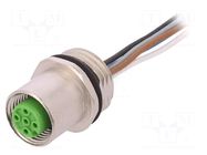 Connector: M12; socket; female; PIN: 5; straight; IP67; cables; 0.5m MURRELEKTRONIK