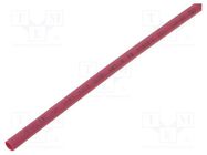 Heat shrink sleeve; glueless; 2: 1; 12.7mm; L: 1m; red; polyolefine CYG/KTG