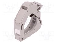 RJ45 plug boot; Keystone; grey; for DIN rail mounting; Rail: TS35 HARTING