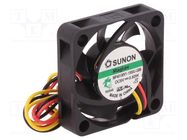 Fan: DC; axial; 5VDC; 40x40x10mm; 13.52m3/h; 27.3dBA; Vapo; 7000rpm SUNON