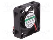 Fan: DC; axial; 12VDC; 40x40x10mm; 13.52m3/h; 27.3dBA; Vapo; 7000rpm SUNON