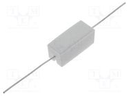 Resistor: power; cement; THT; 100kΩ; 5W; ±5%; 9.5x9.5x22mm SR PASSIVES