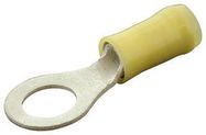 CRIMP TERMINAL, RING, 8MM, YELLOW