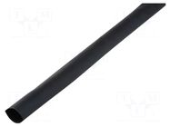 Heat shrink sleeve; glued; 4: 1; 8mm; L: 1000mm; black; polyolefine CYG/KTG