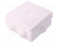 Enclosure: junction box; X: 133mm; Y: 133mm; Z: 64mm; wall mount ELEKTRO-PLAST NASIELSK