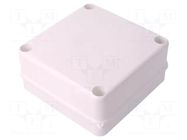 Enclosure: junction box; X: 135mm; Y: 135mm; Z: 62mm; IP55; white ELEKTRO-PLAST NASIELSK