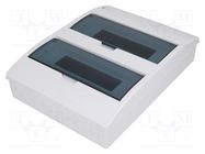 Enclosure: for modular components; IP40; white; No.of mod: 24 ELEKTRO-PLAST NASIELSK