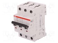 Circuit breaker; 400VAC; Inom: 20A; Poles: 3; Charact: C; 10kA; IP20 ABB