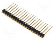 Connector: pin strips; pin header; female; PIN: 20; straight; THT FISCHER ELEKTRONIK