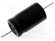 Capacitor: electrolytic; bipolar; THT; 3.3uF; 100VDC; Ø10x30mm SR PASSIVES