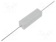 Resistor: wire-wound; cement; THT; 100Ω; 7W; ±5%; Ø0.8x35mm SR PASSIVES