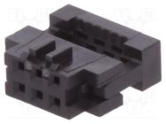 Connector: IDC; plug; female; PIN: 6; without strain relief; IDC AMPHENOL COMMUNICATIONS SOLUTIONS