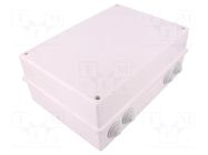 Enclosure: junction box; X: 214mm; Y: 303mm; Z: 123mm; ABS; IP55 ELEKTRO-PLAST NASIELSK