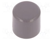 Button; grey; polyamide; PVA series C&K