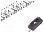 Switch: DIP-SWITCH; Poles number: 1; OFF-ON; 0.025A/24VDC; Pos: 2 C&K