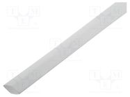 Heat shrink sleeve; glueless; 2: 1; 3.2mm; L: 1m; white; polyolefine CYG/KTG