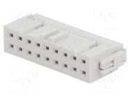 Connector: IDC; plug; female; PIN: 18; Quickie; IDC; 2.54mm; 2x9; grey AMPHENOL COMMUNICATIONS SOLUTIONS