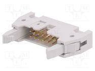 Connector: IDC; socket; male; PIN: 14; straight; with ejector; THT AMPHENOL COMMUNICATIONS SOLUTIONS