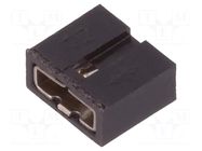 Connector: pin strips; jumper; female; PIN: 2; Minitek; straight AMPHENOL COMMUNICATIONS SOLUTIONS