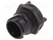 Connector: circular; socket; male; PIN: 2; w/o contacts; UL94V-0 BULGIN