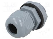 Cable gland; M12; 1.5; IP66,IP68; polyamide; dark grey; 10pcs. ALPHA WIRE