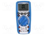 Digital multimeter; Bluetooth; LCD; 3,75 digit (6000); True RMS PEAKTECH