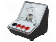 Voltmeter; 0÷3V,15V,30V; 90x106x103mm; 2%; Meter: analogue; 50Ω PEAKTECH