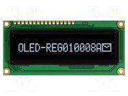 Display: OLED; graphical; 100x8; Dim: 80x36x10mm; white; PIN: 16 RAYSTAR OPTRONICS