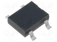 Bridge rectifier: single-phase; 1kV; If: 0.8A; Ifsm: 40A; DBS; SMT LUGUANG ELECTRONIC