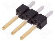 Connector: pin strips; pin header; BERGSTIK; male; PIN: 3; straight AMPHENOL COMMUNICATIONS SOLUTIONS